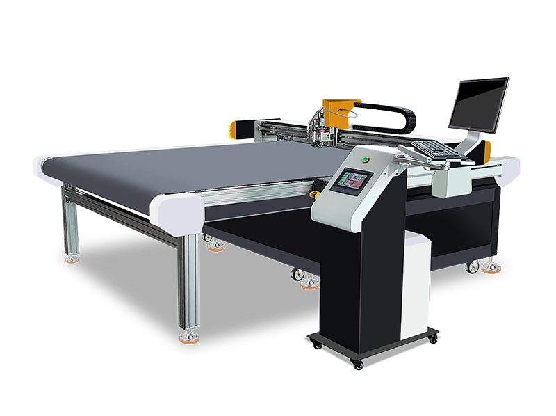 户外露营帐篷牛津布布料裁剪机涂银涤纶布柔性布料切割机