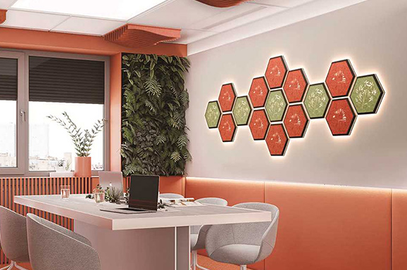 壁装式聚酯纤维吸音灯罩切割