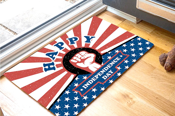 美式门垫涤纶绒毛防滑地垫地毯裁剪