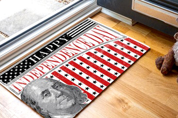美式星条旗防滑地垫地毯裁切