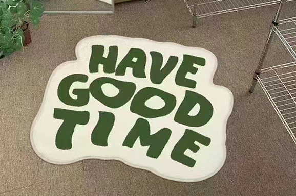 吸水防滑脚垫字母地垫地毯切割