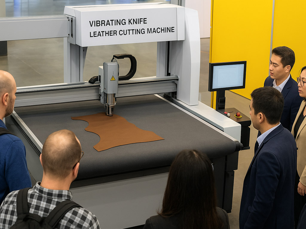 振动刀皮革切割机闪耀登场 引爆皮革行业观展热潮