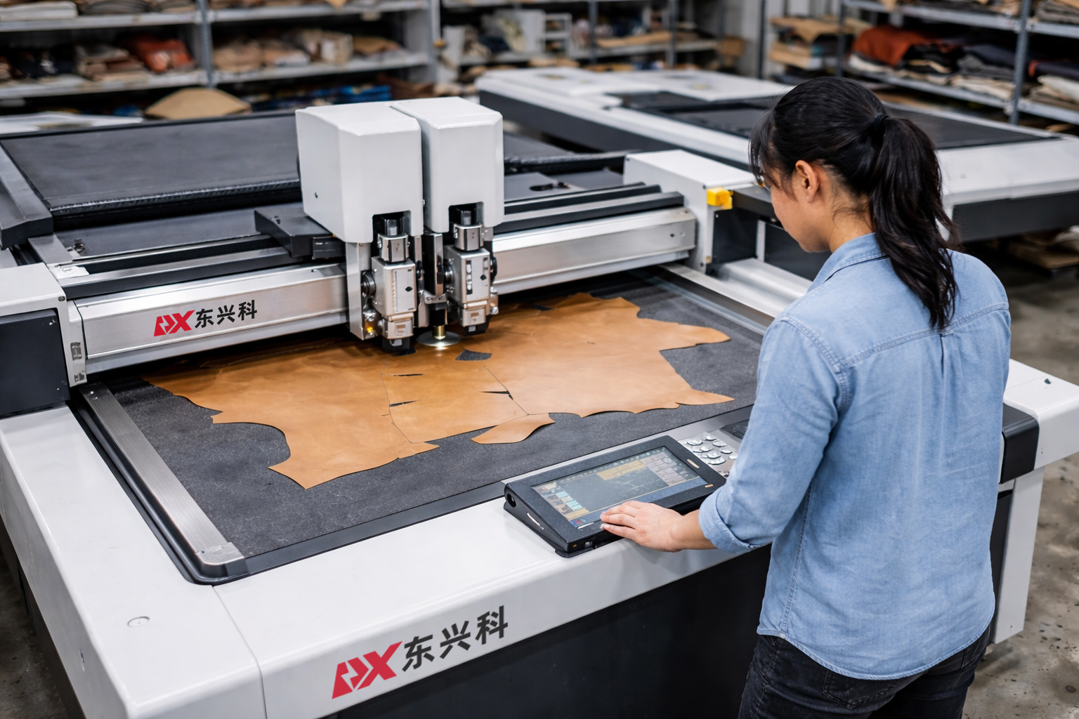 东兴科振动刀皮革切割机在柔性生产中的落地实践